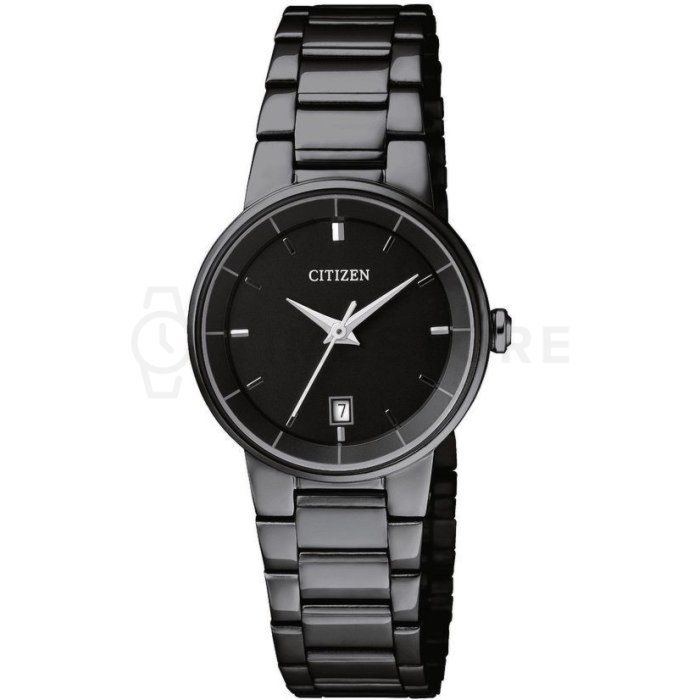 Citizen Quartz EU6017-54E Zegarek damski czarna tarcza 27 mm