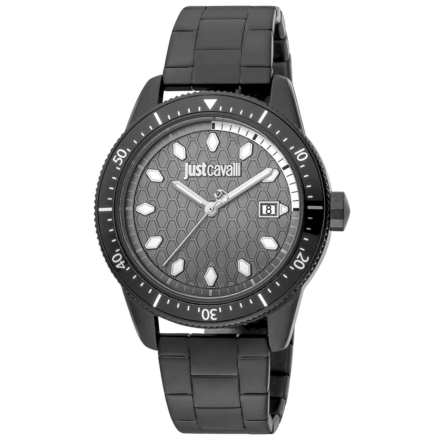 Just Cavalli JC1G179M0085 zegarek męski czarny 42 mm