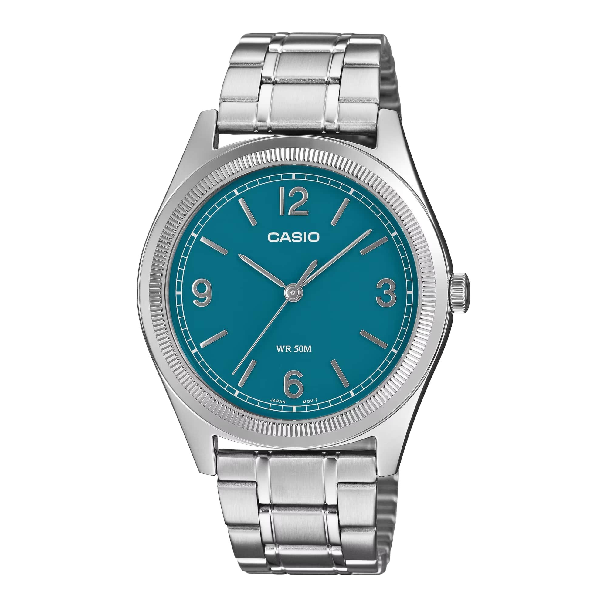 Zegarek Męski Casio Timeless MTP-B210D-2A1VDF Classic Turquoise Dial