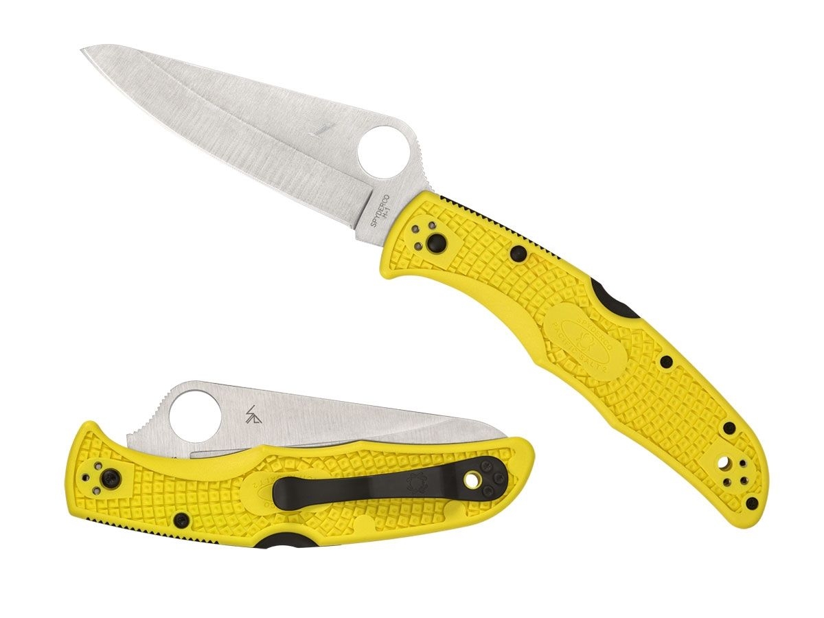 Фото - Ніж / мультитул Spyderco PACIFIC SALT 2 FRN YELLOW PLAIN C91PYL2 