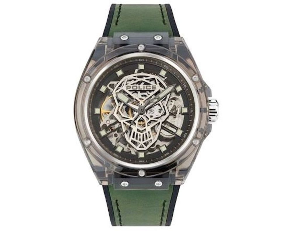 Police PEWGR1592404 zegarek męski przezroczysty 44 mm