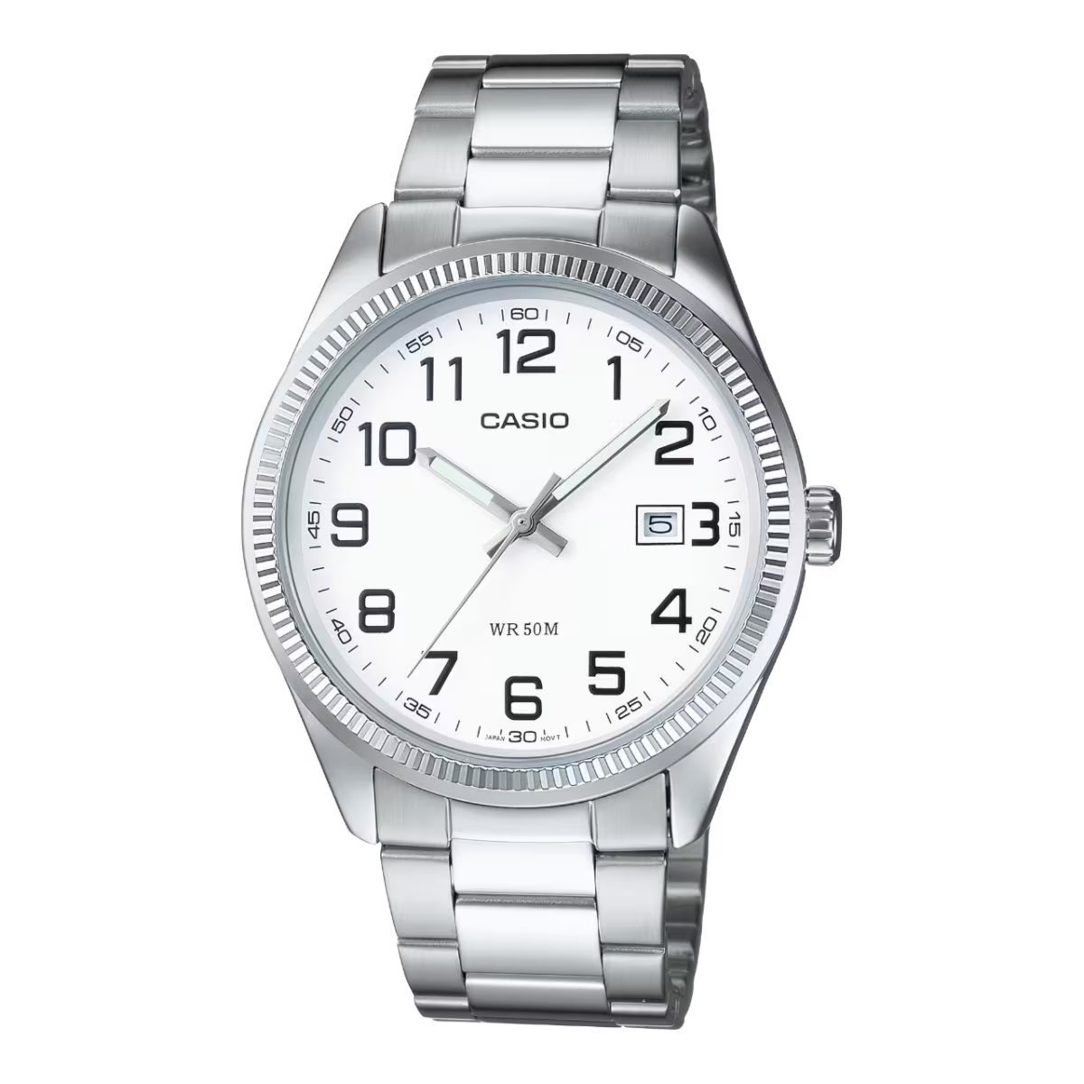 Casio MTP1302PD7BVE zegarek męski szary 44.2 mm