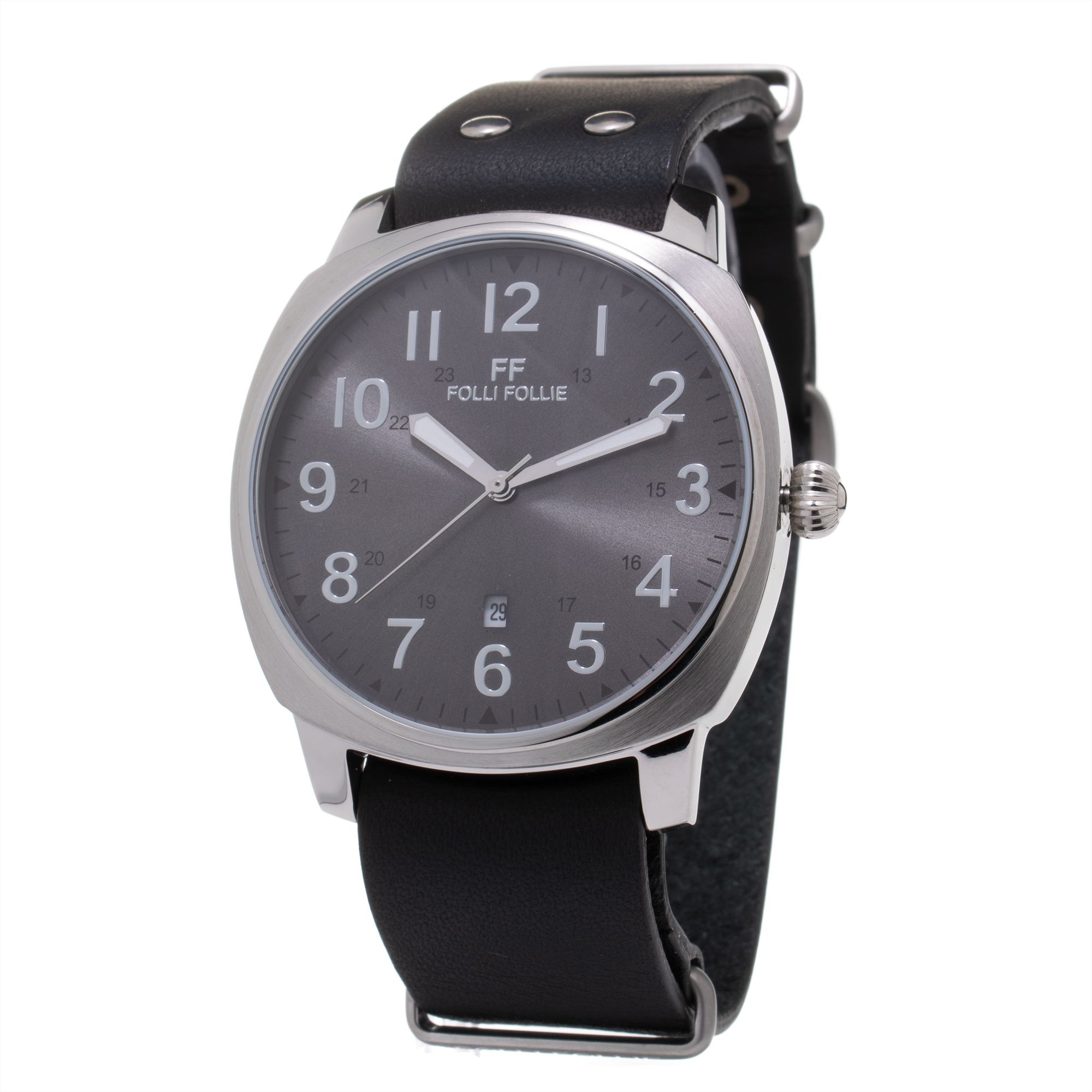FOLLI FOLLIE WT14T001SDN zegarek męski srebrny 40 mm