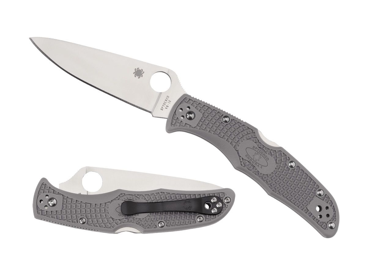 Zdjęcia - Nóż / multitool Spyderco ENDURA 4 FLAT FRN GRAY C10FPGY 