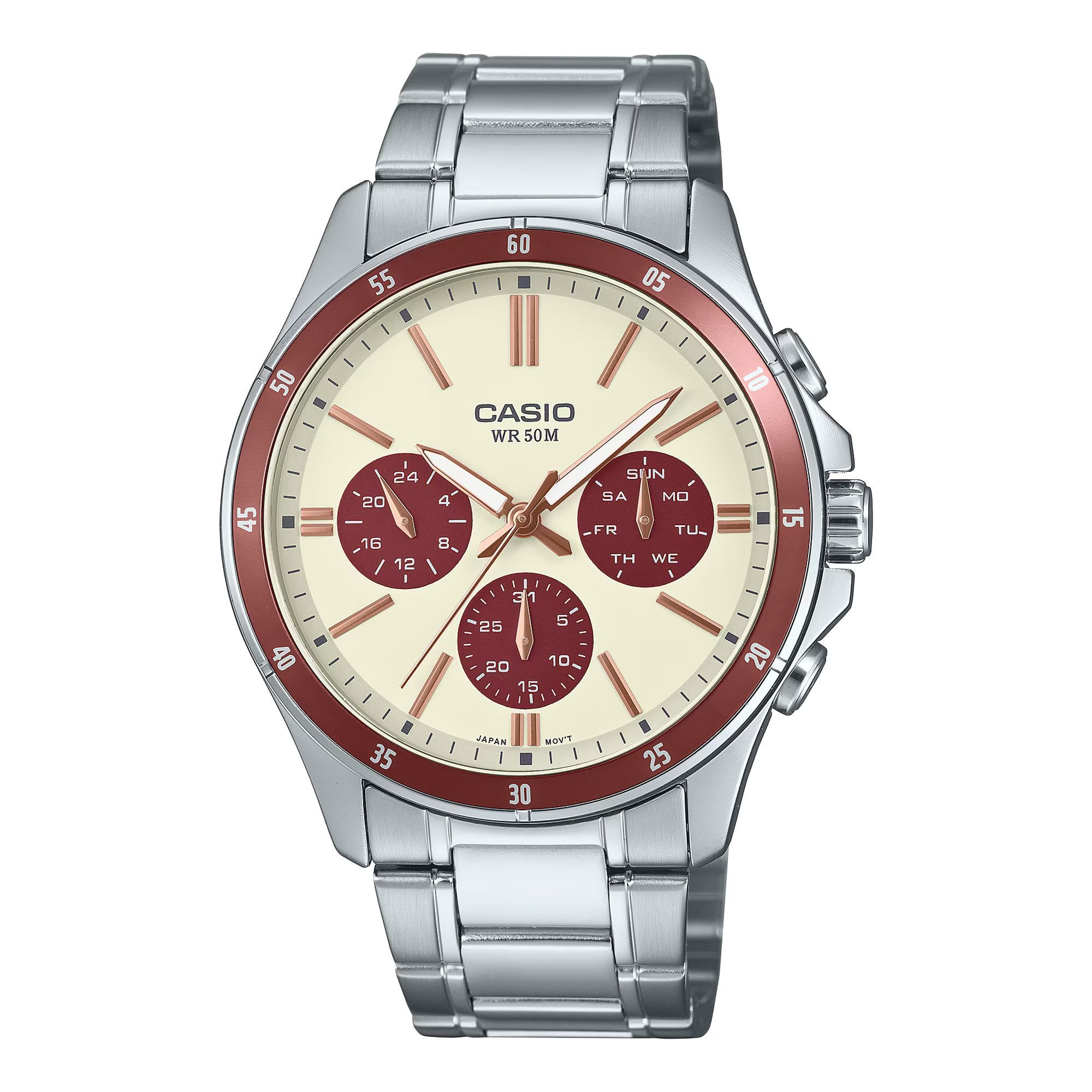 Zegarek Męski Casio MTP-1374D-5A2 Stalowy (47 mm)