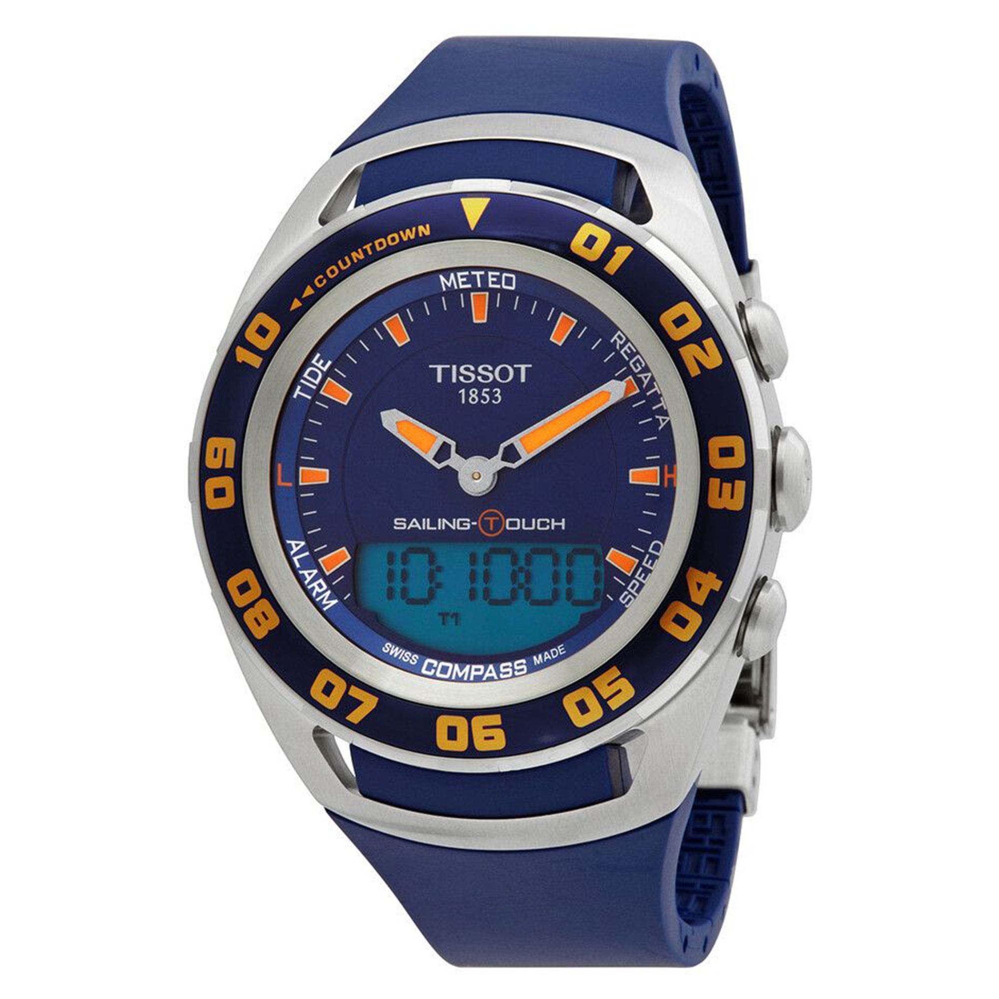 Tissot T056420270410 zegarek męski szary 45 mm