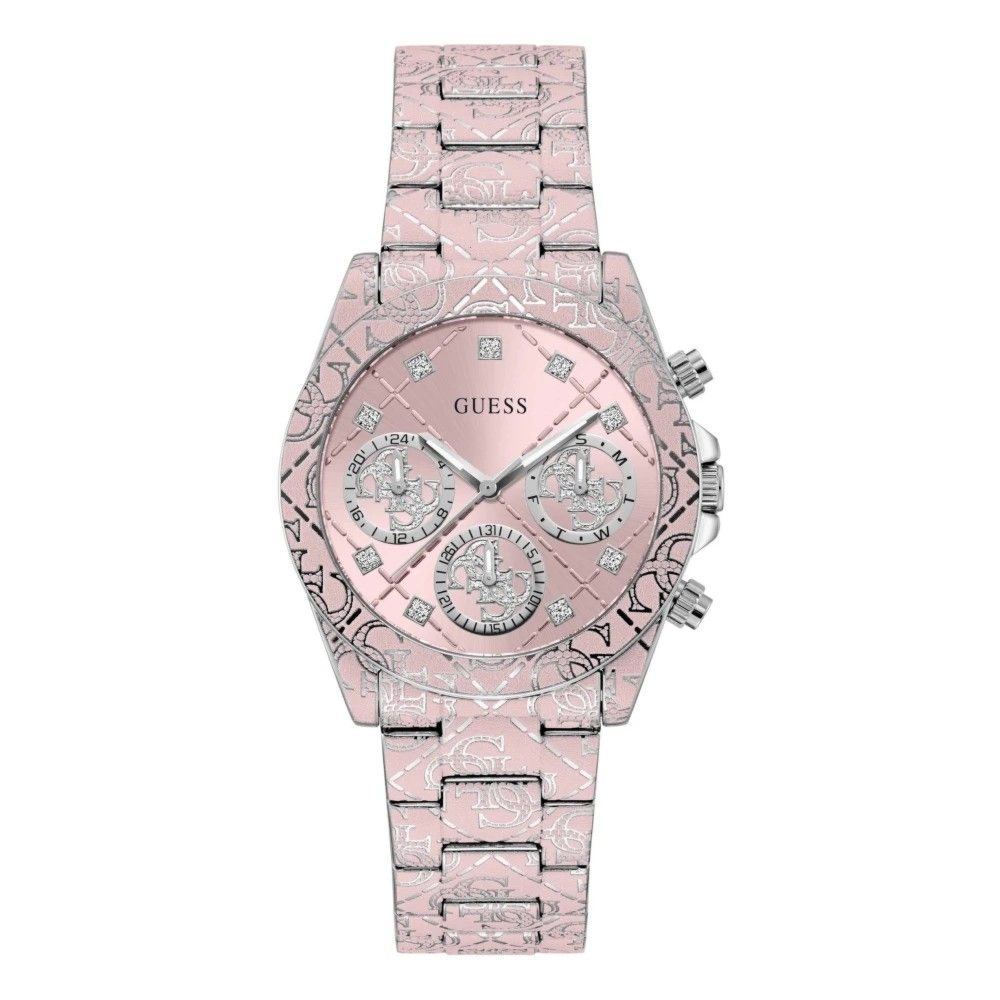 Zegarek Damski Guess GW0986L1 Różowy Multifunkcyjny z Kryształami