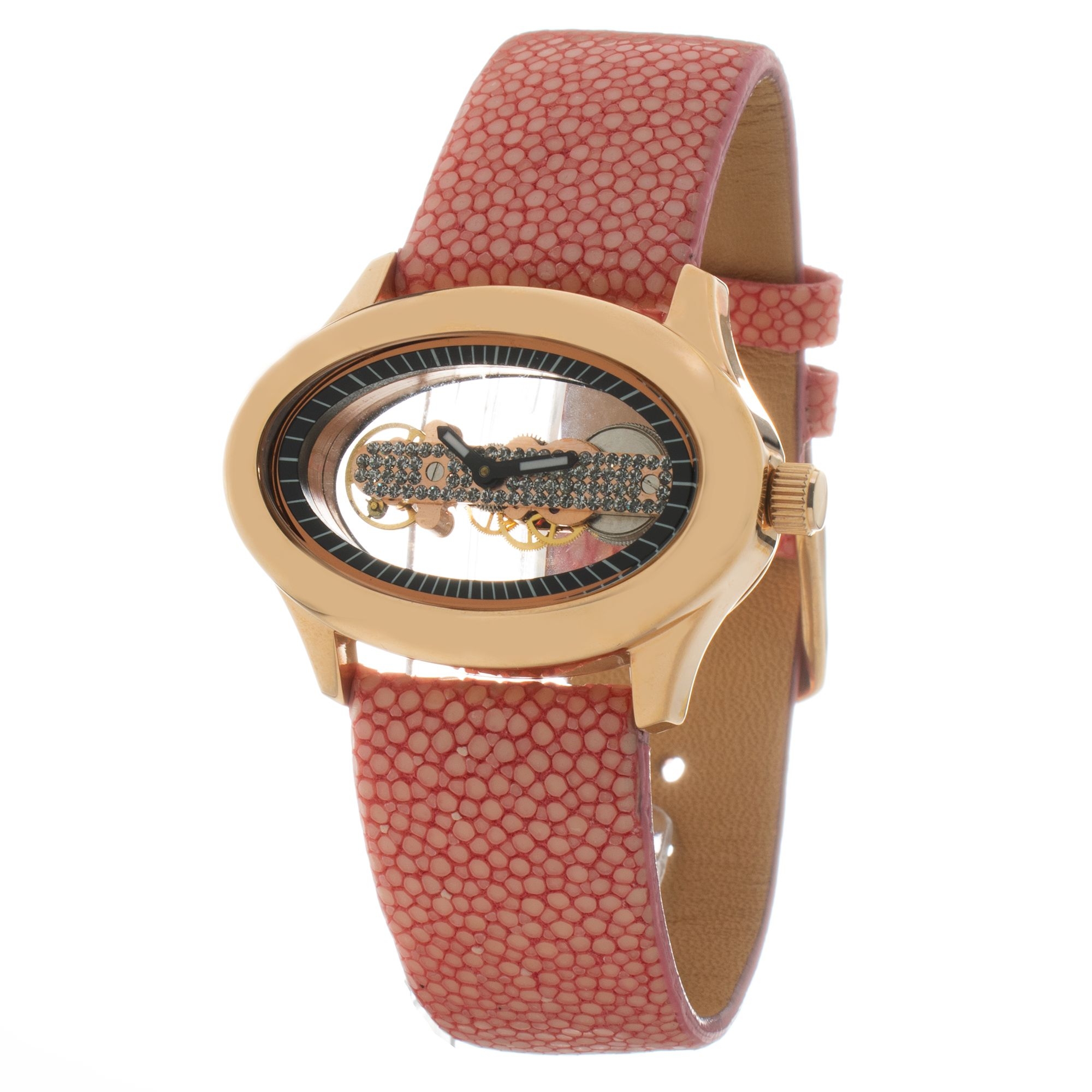FOLLI FOLLIE WF1R016SSK zegarek damski różowawy 40 mm