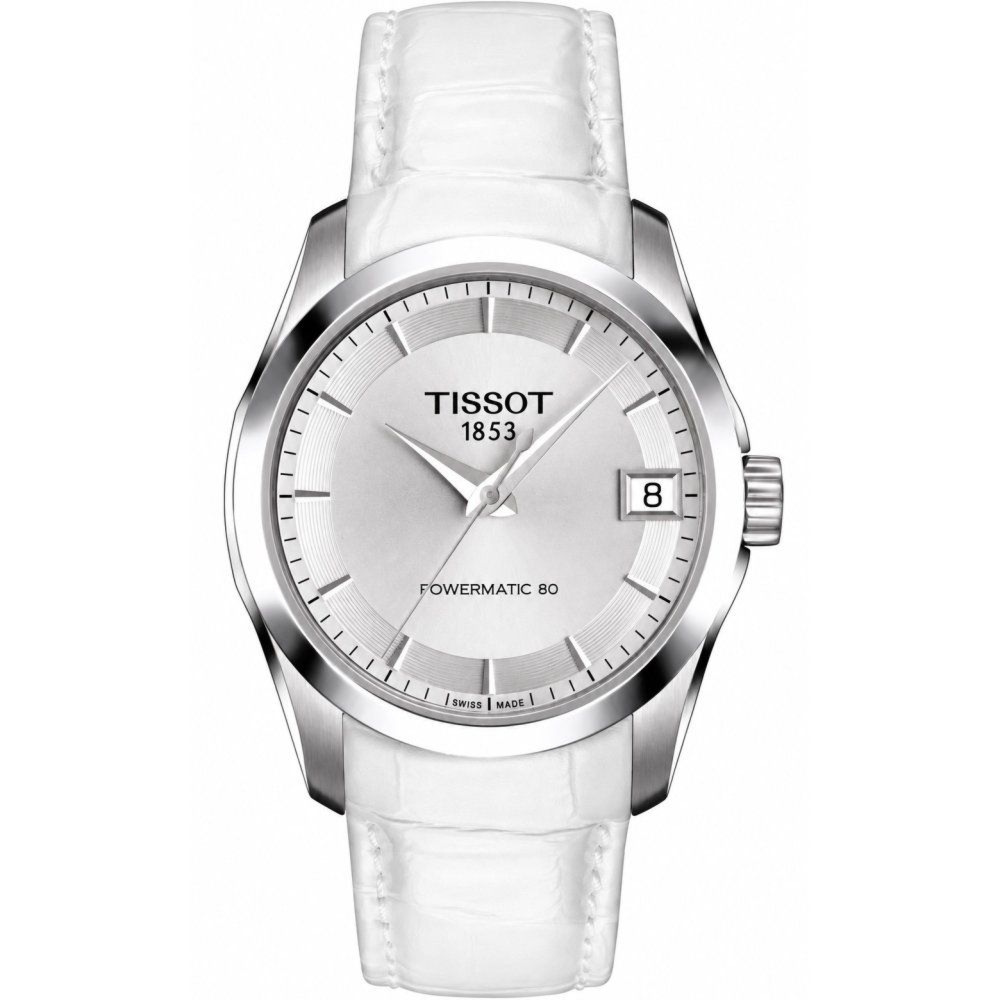 Tissot Couturier T035.207.16.031.00 Zegarek damski srebrna tarcza 32 mm