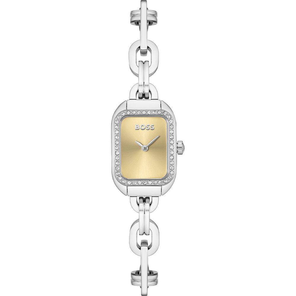 Zegarek Damski HUGO BOSS 1502656 (Subtelna Elegancja i Złoty Cyferblat)
