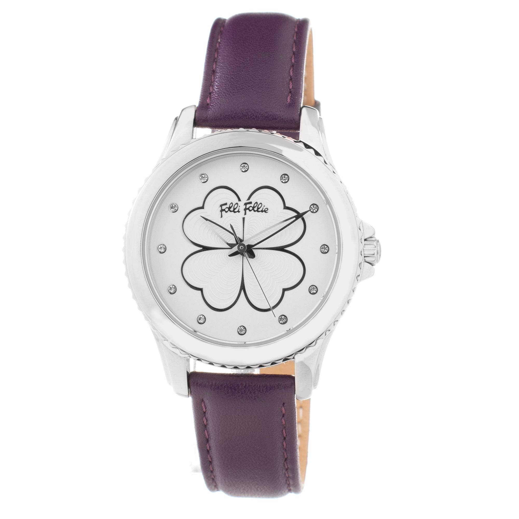 FOLLI FOLLIE WF15T031SSW zegarek damski srebrny 34 mm