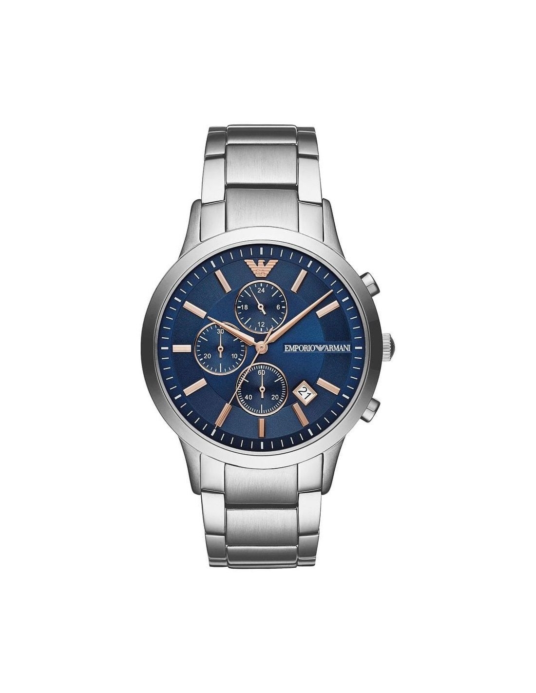 Emporio Armani AR11458 Zegarek męski srebrny 43 mm