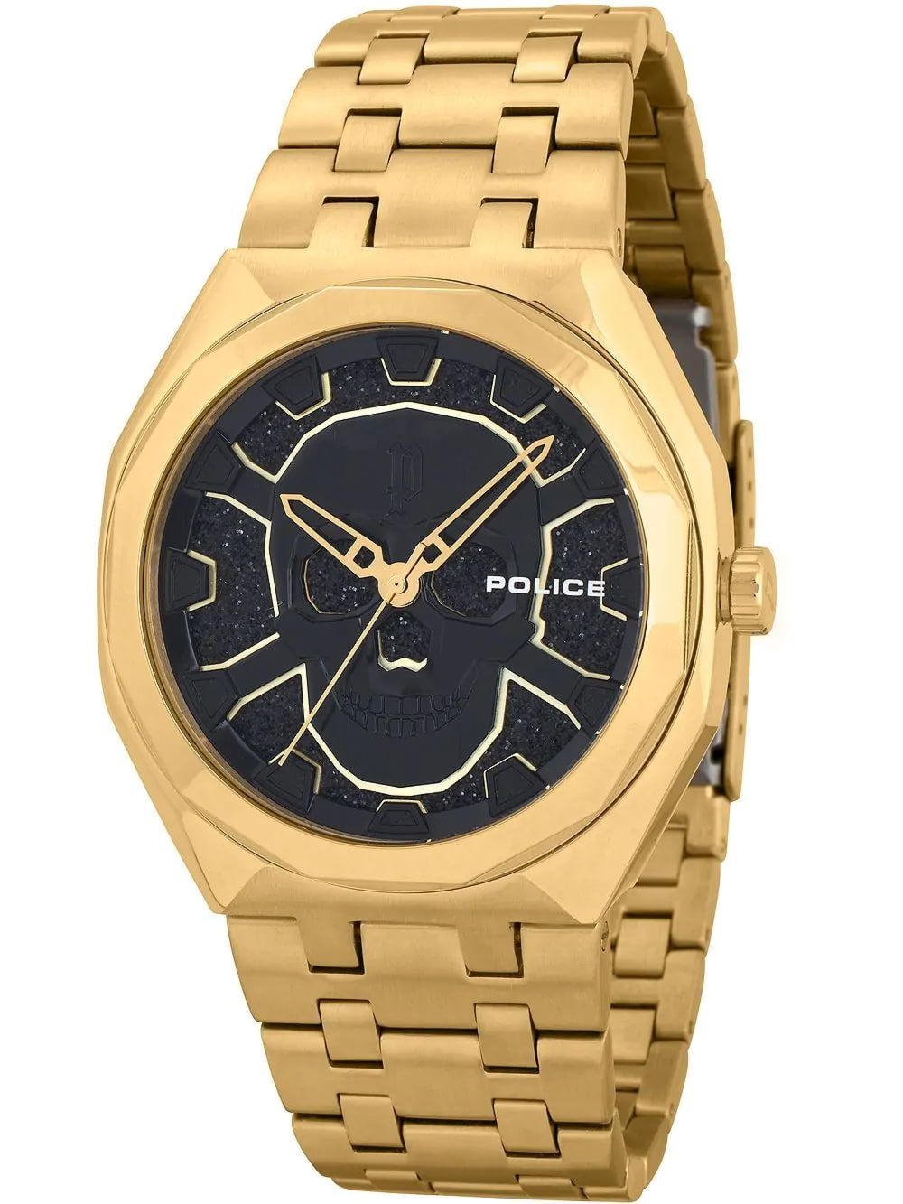 Police PEWJG2110703 zegarek męski złoty 46 mm