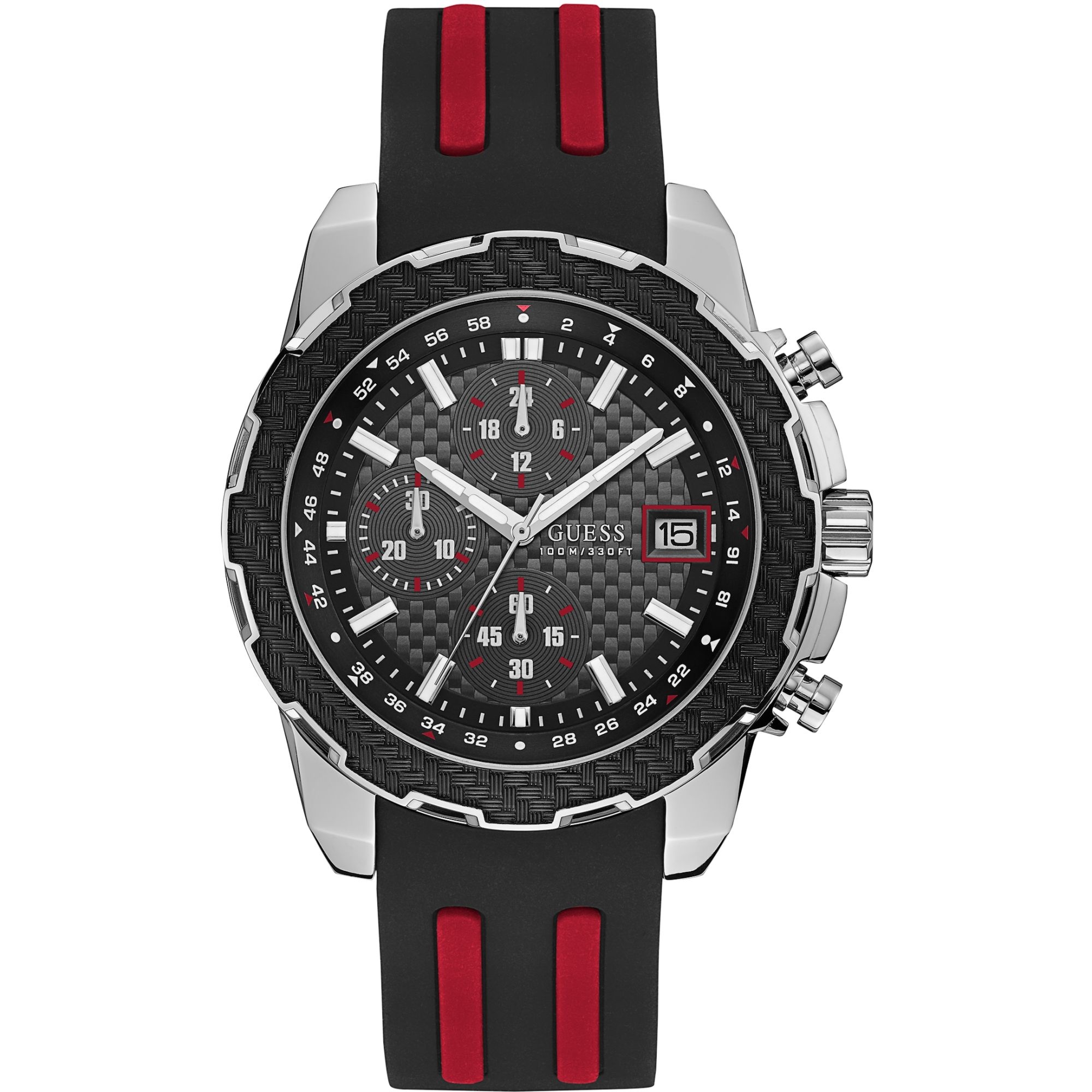 Guess W1047G1 zegarek męski szary 46 mm
