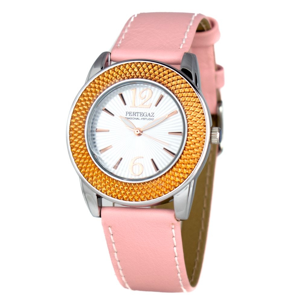 PERTEGAZ PDS-046-R zegarek damski srebrny 36 mm