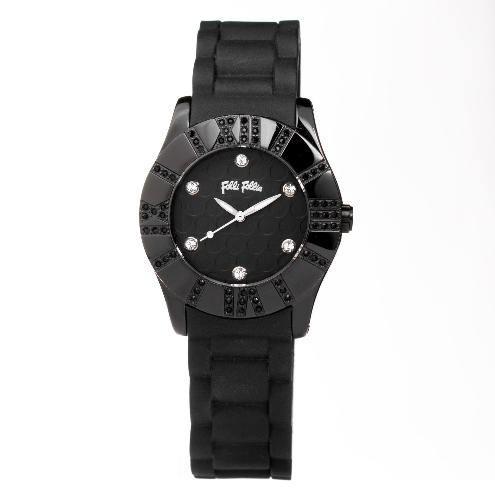 FOLLI FOLLIE WF8E021ZSK zegarek damski czarny 36 mm