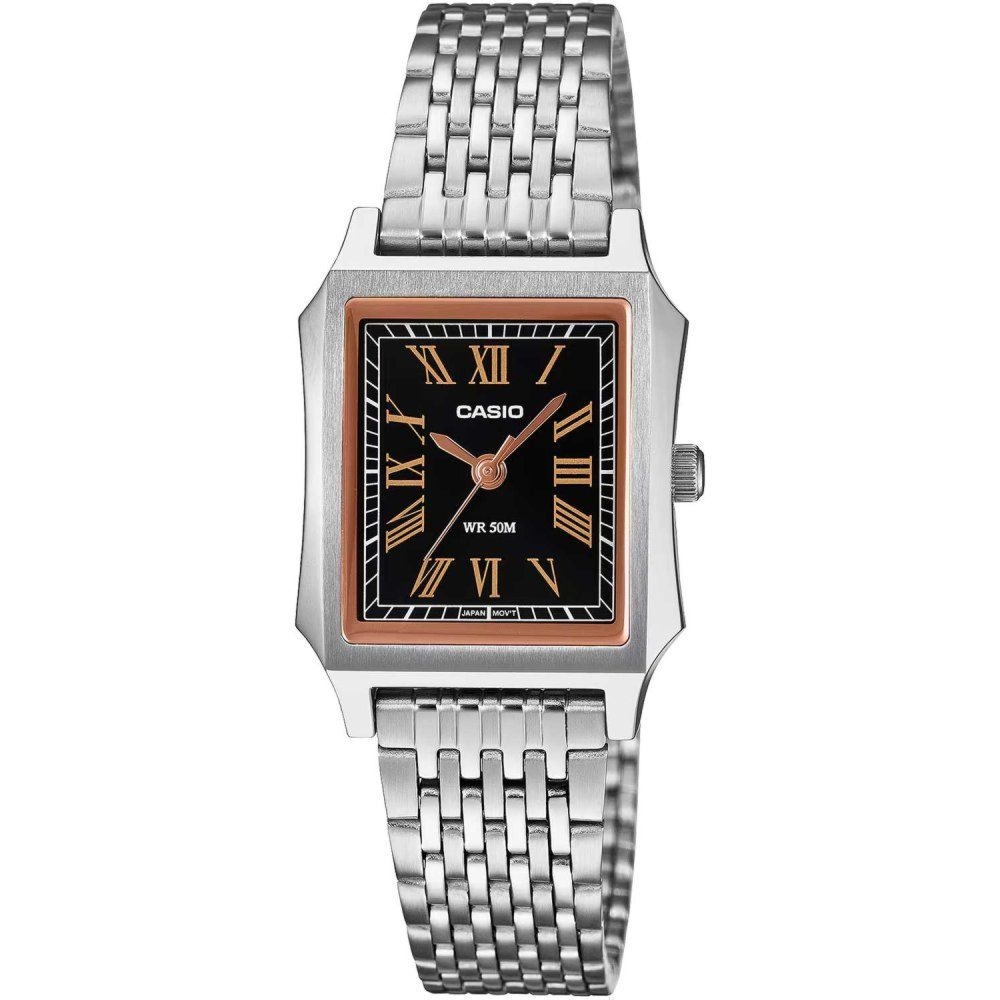 Casio LTP-B190D-1B Zegarek damski czarna tarcza stal 24 mm