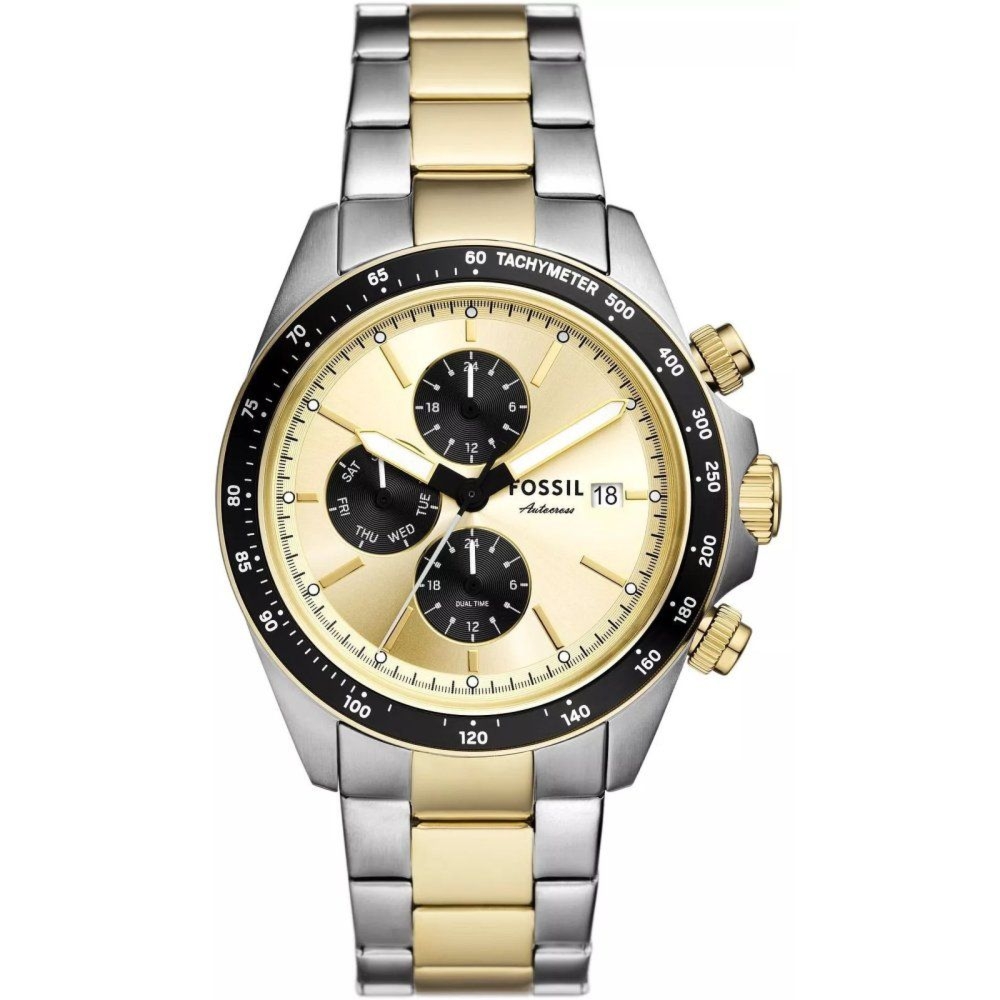 Fossil Autocross FS6126 Zegarek męski złoto-srebrny 42 mm