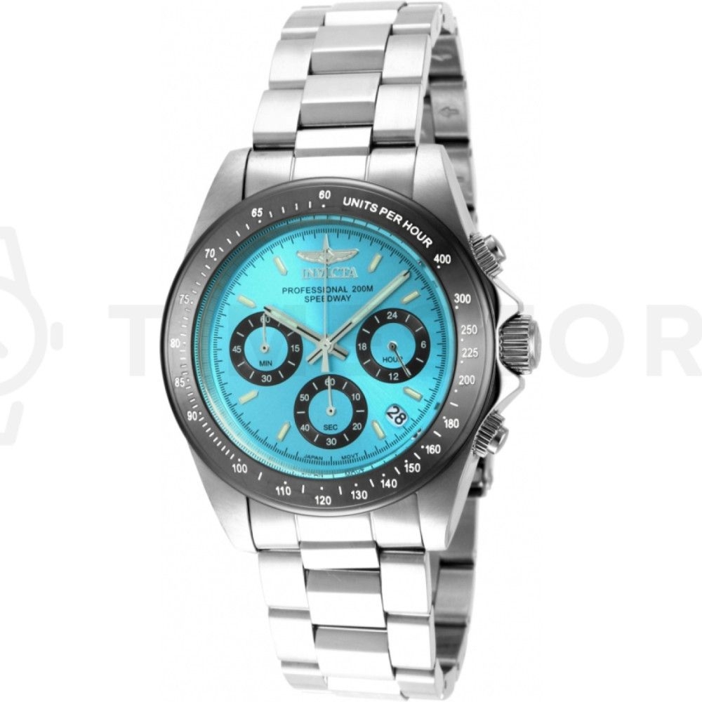 Zegarek męski Invicta Speedway 15589 srebrny (39,5 mm)