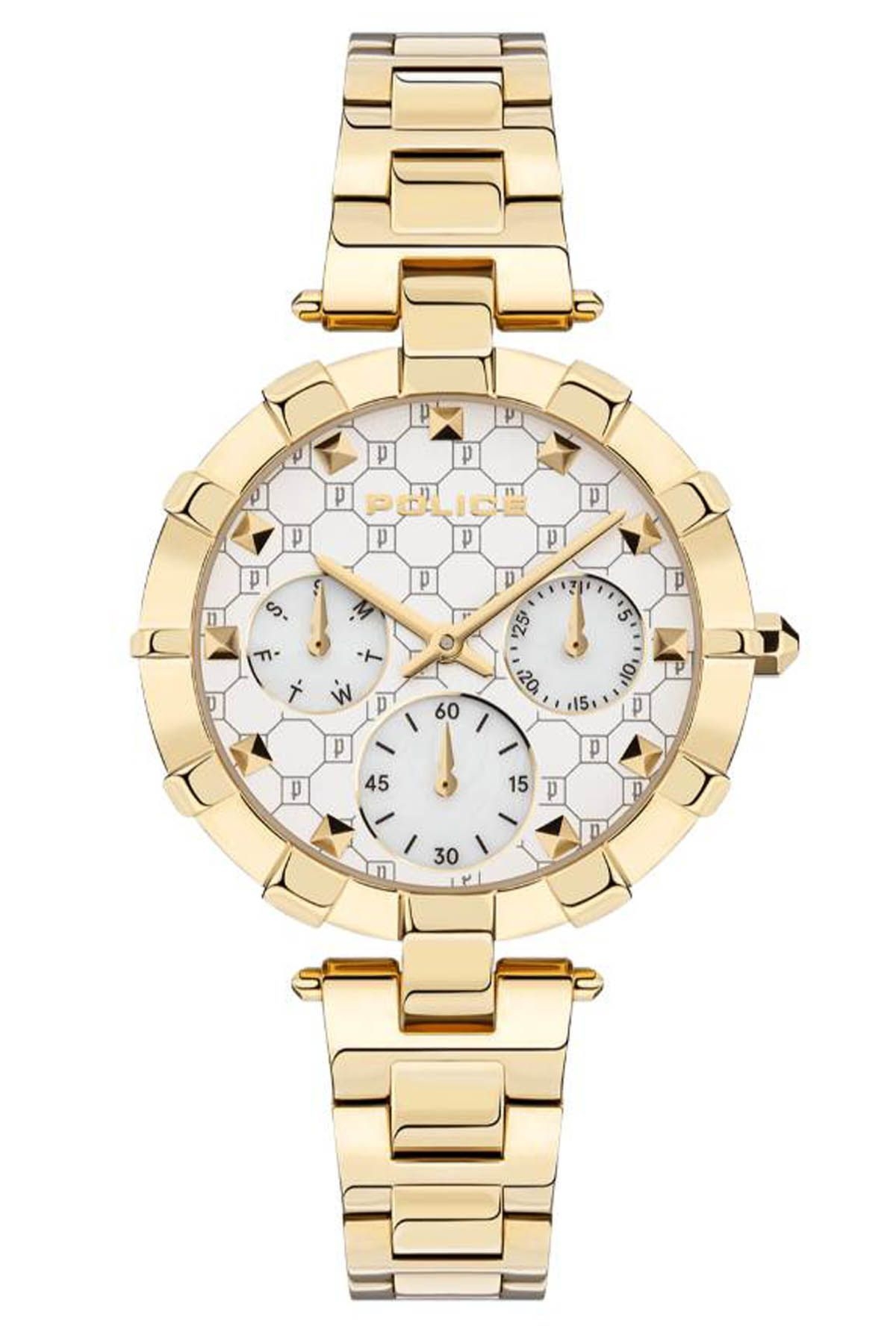 Police PEWLK2116401 zegarek damski złoty 34 mm