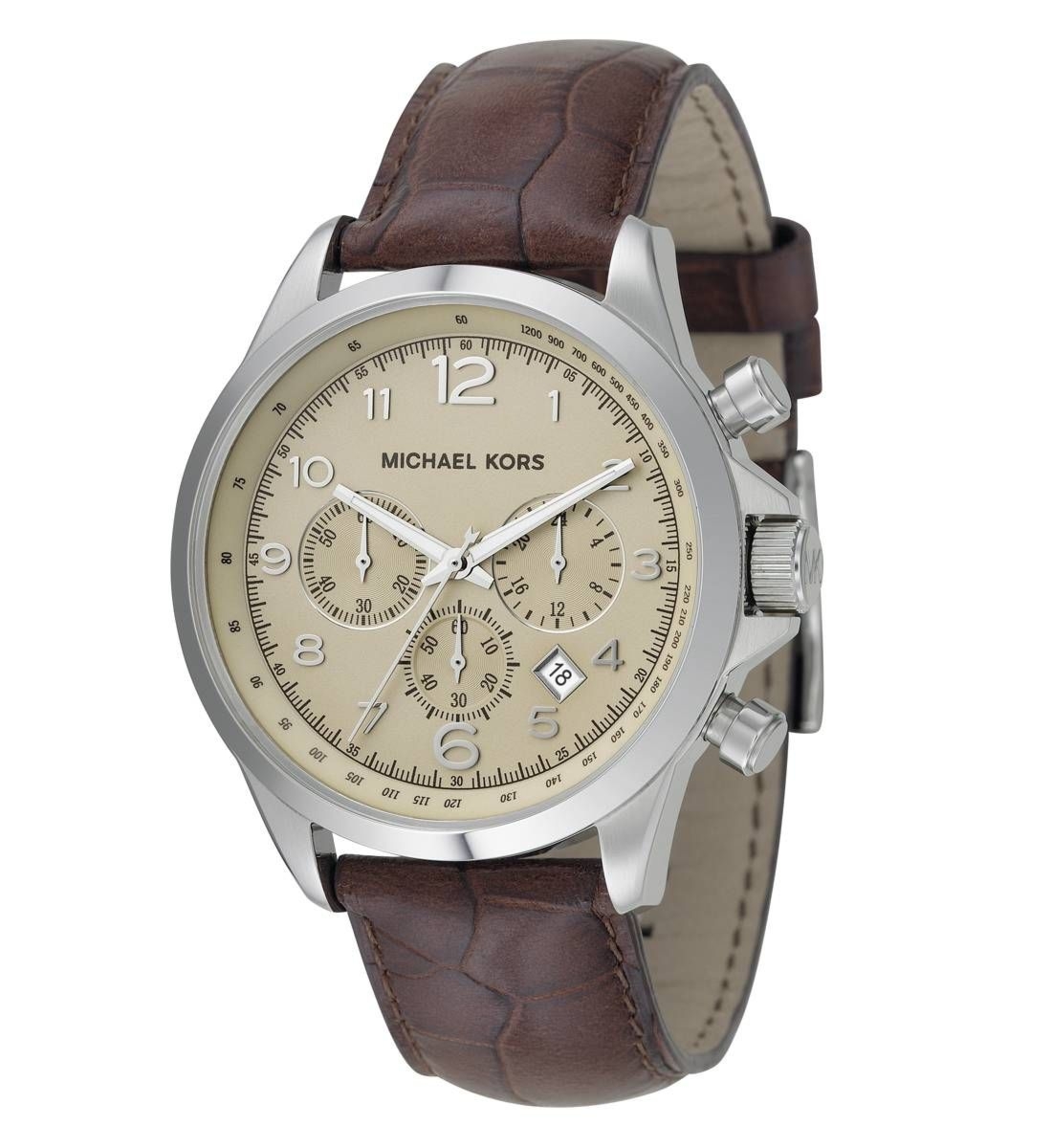 Michael Kors MK8115 zegarek męski srebrny 45 mm