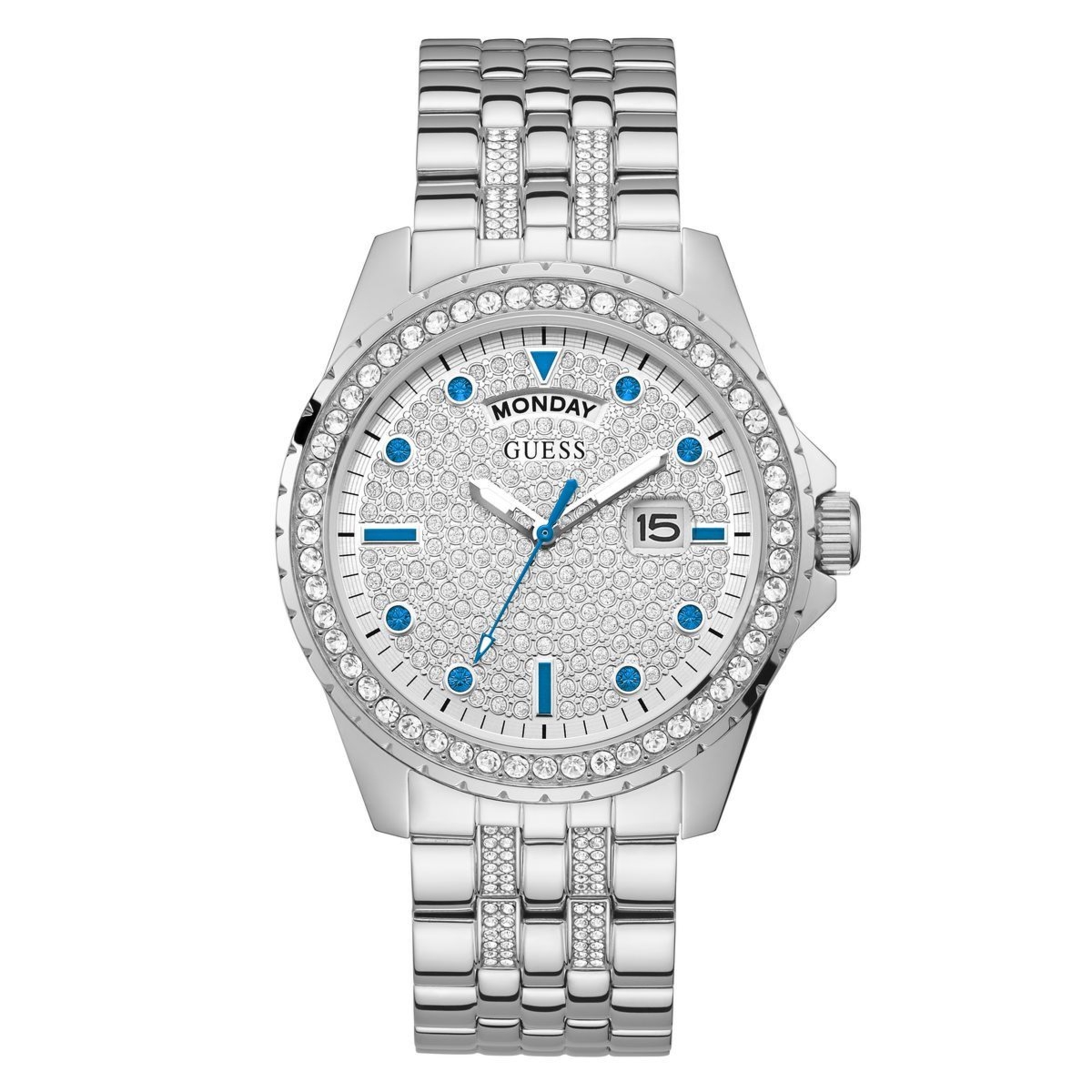 Guess GW0218G1 zegarek damski srebrny 44 mm