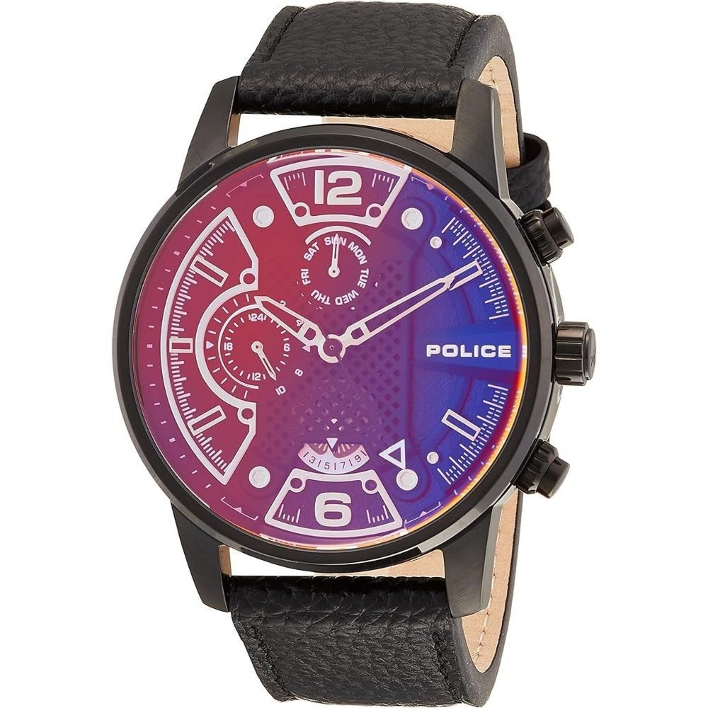 Police PEWJF2203306S zegarek męski czarny 45 mm