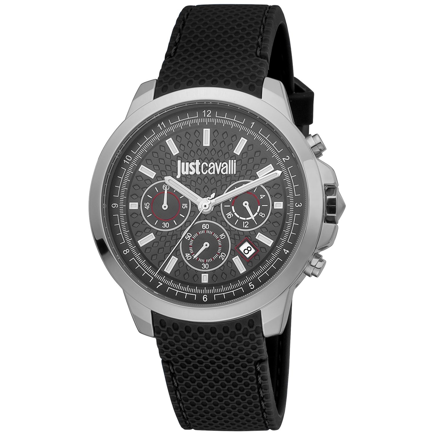 Zegarek Męski Just Cavalli JC1G178P0035 Szaro-Czarny (42 mm)