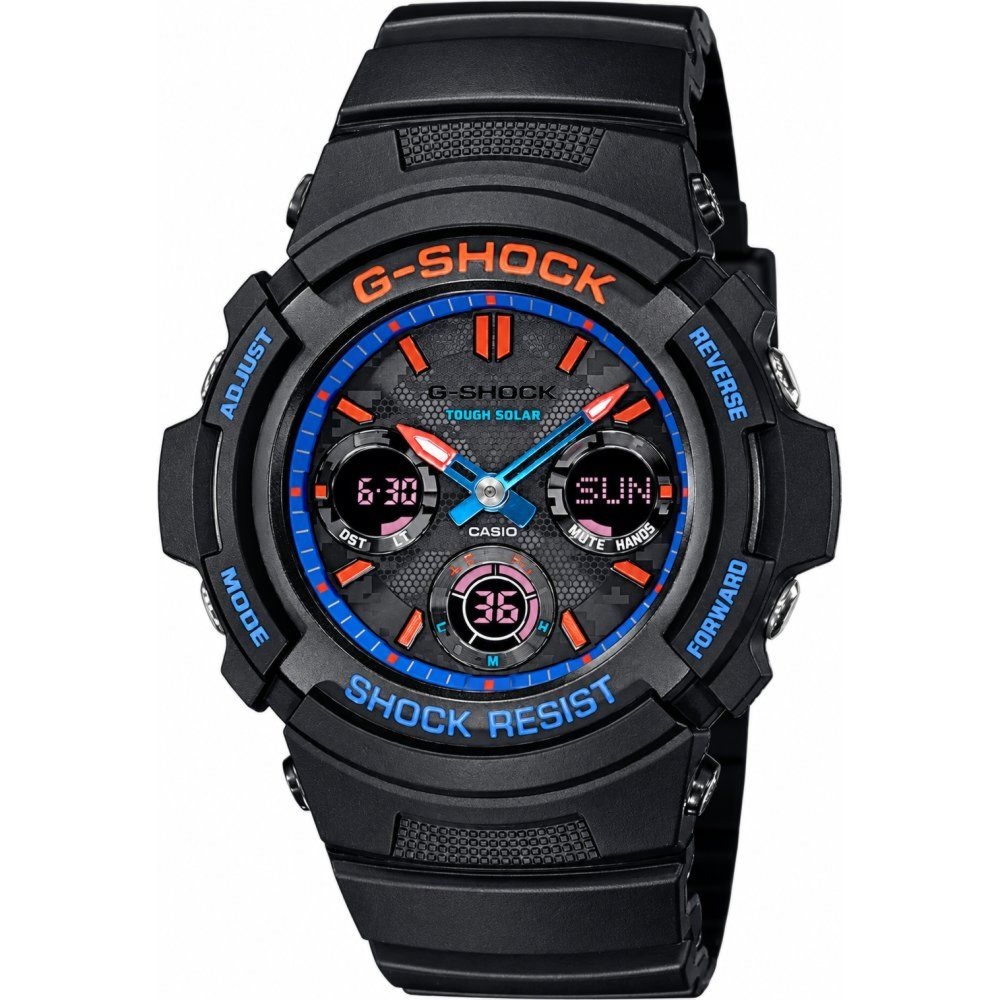 Casio G-Shock AWR-M100SCT-1A Zegarek męski analogowo-cyfrowy 46 mm
