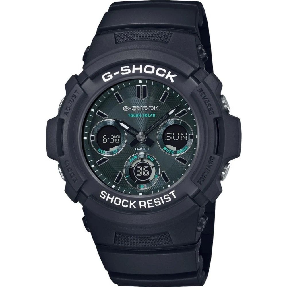 Casio G-Shock AWR-M100SMG-1A Zegarek męski analogowo-cyfrowy 46 mm
