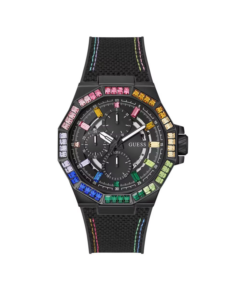 Guess GW0701G1 zegarek męski czarny 45 mm