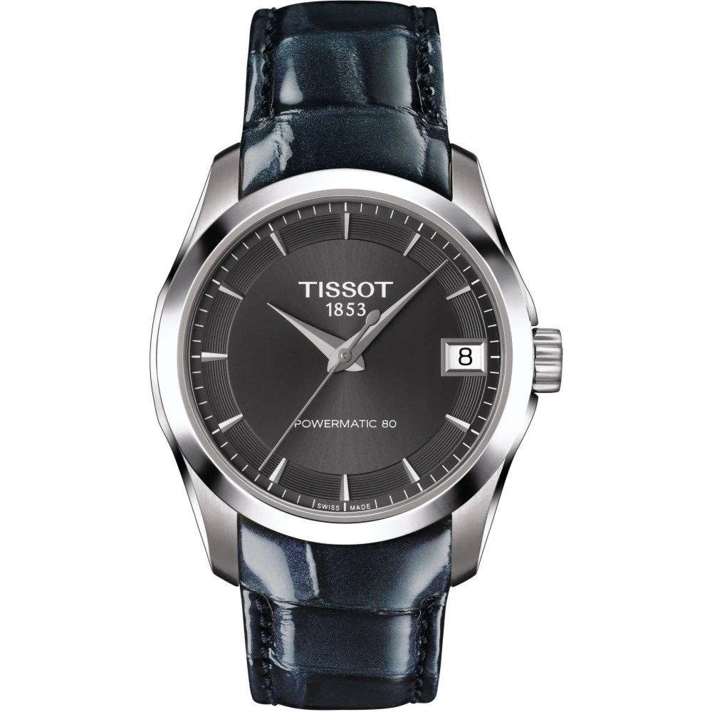 Tissot Couturier T035.207.16.061.00 Zegarek damski szara tarcza 32 mm