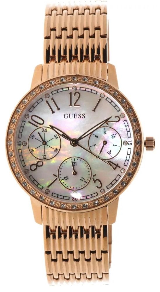 Zegarek damski Guess W1086L2 różowe złoto (38 mm)