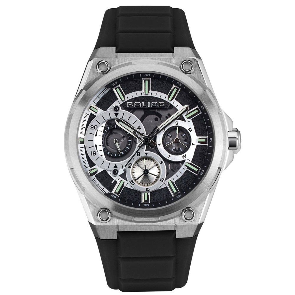 Police PEWJQ2203201 zegarek męski szary 45 mm