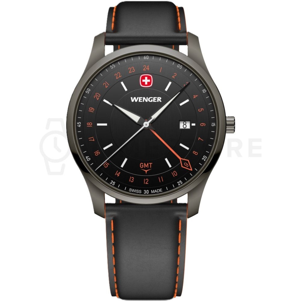 Zegarek męski Wenger City 01.1442.106 czarny (42 mm)