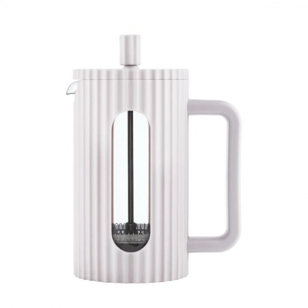 Klausberg French press zaparzacz do kawy i herbaty pojemność 600ml kolor kremowy