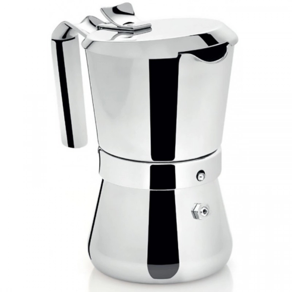 Giannini Giannina La Tradizione kawiarka stalowa na indukcję pojemność 3 tz / 150 ml kolor srebrna