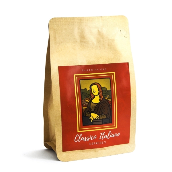 Kawa ziarnista Classico Italiano waga 250g zmielona do kawiarki / moki / kafetierki