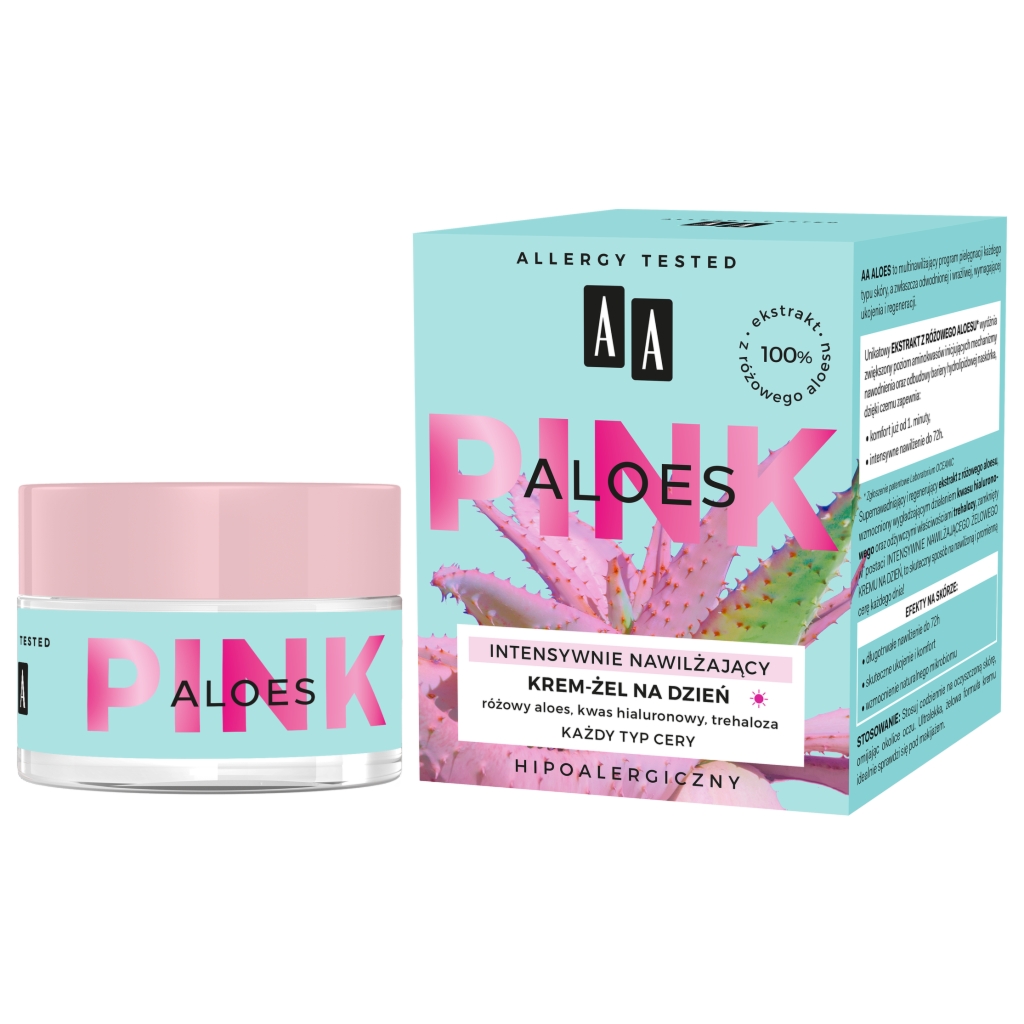 Oceanic AA ALOES PINK Intensywnie nawilżający żelowy krem na dzień