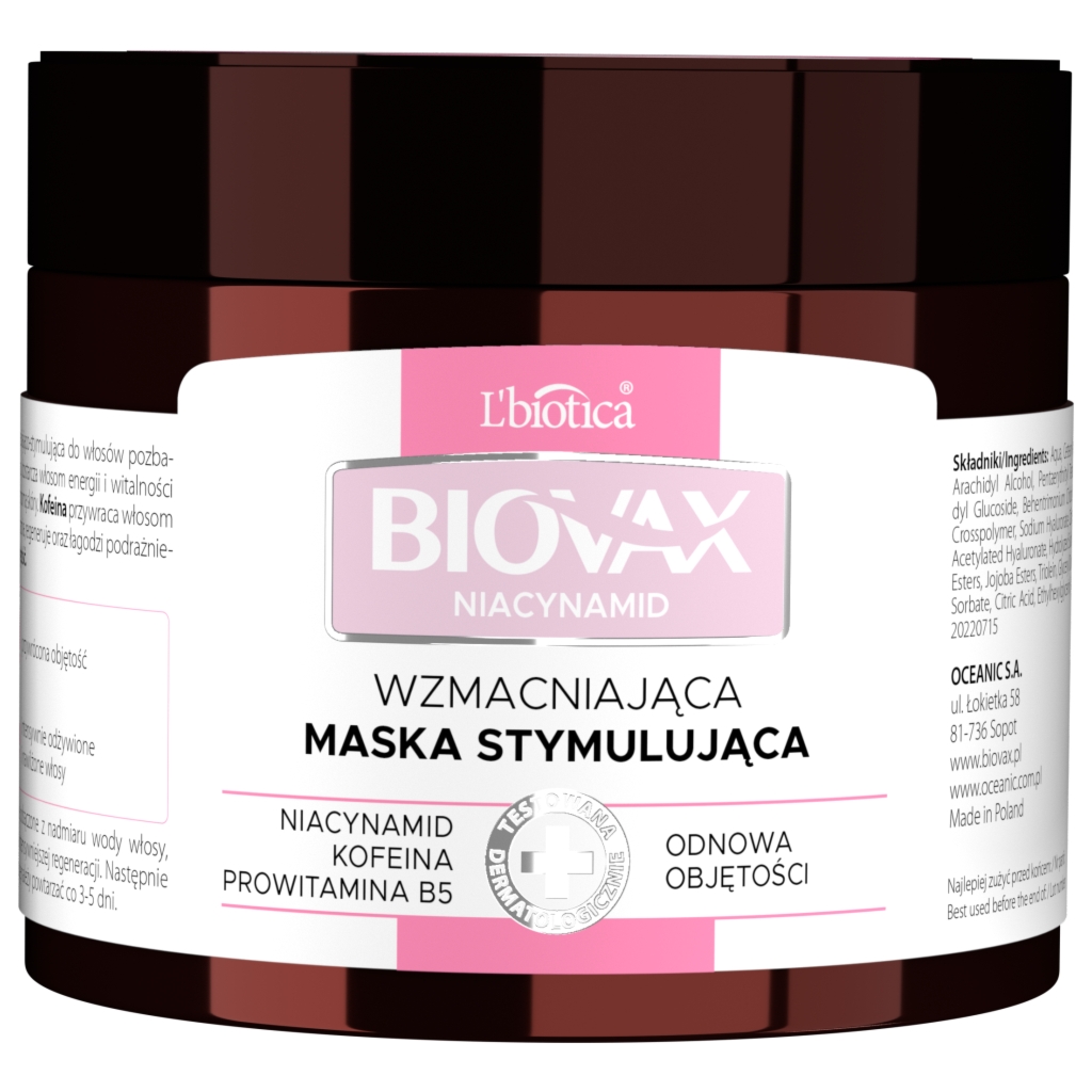 Oceanic BIOVAX Niacynamid Wzmacniająca maska stymulująca