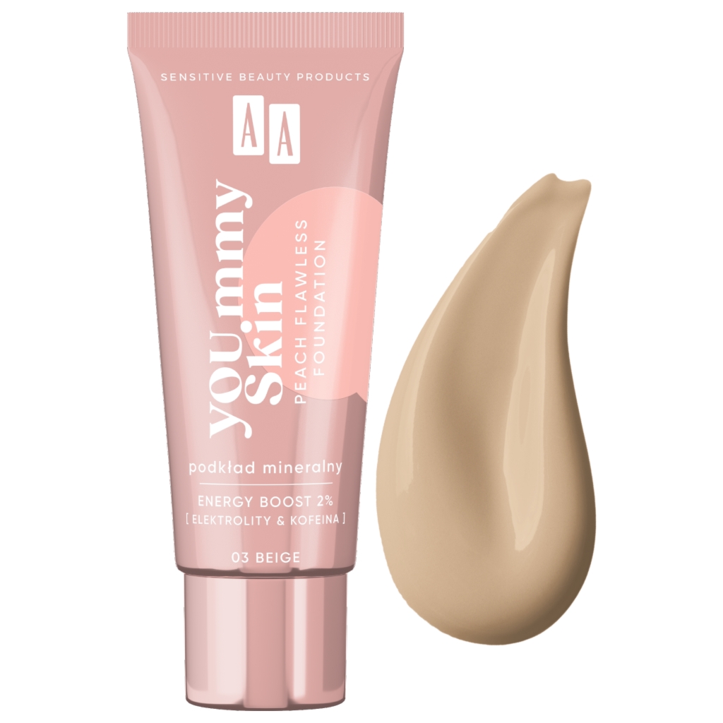 Oceanic AA YOU.mmy Skin Peach Flawless Foundation podkład mineralny 03 Beige