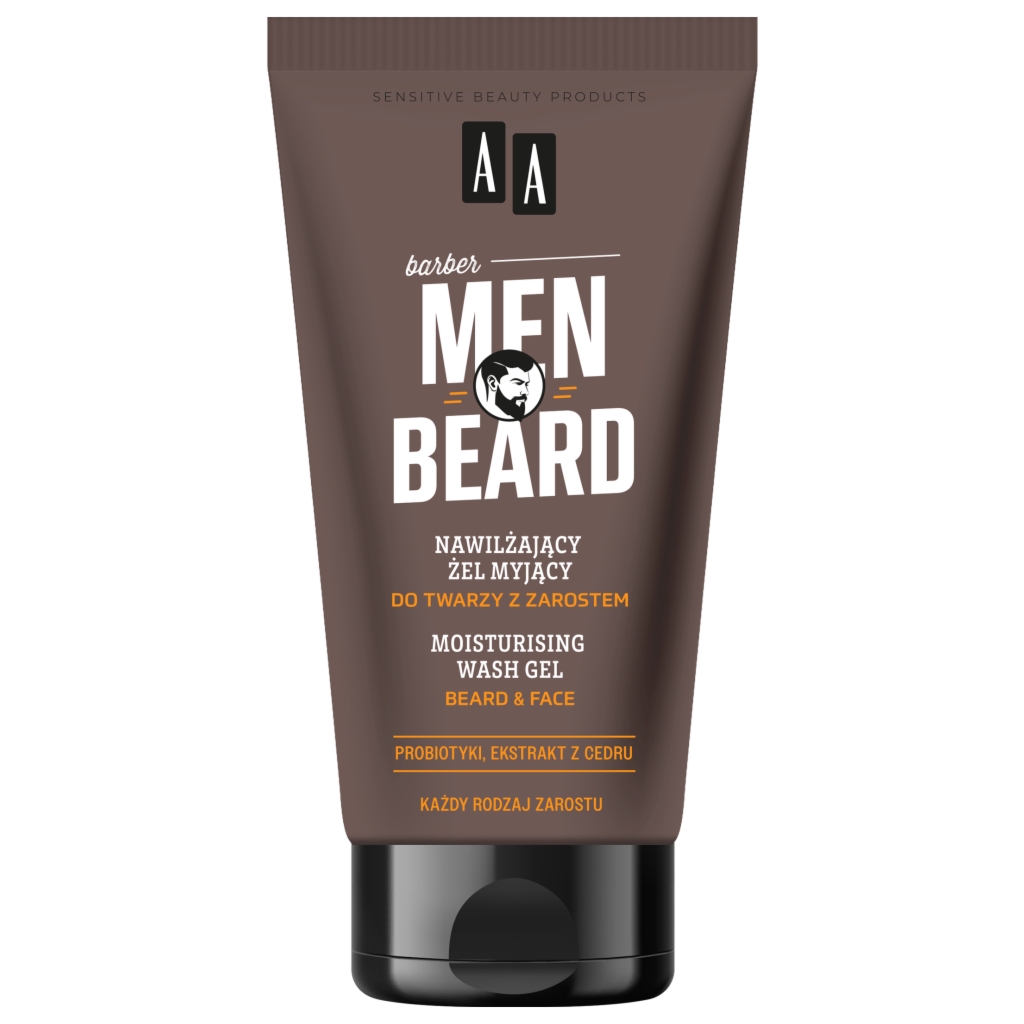 Oceanic AA MEN Beard Nawilżający żel myjący do twarzy z zarostem