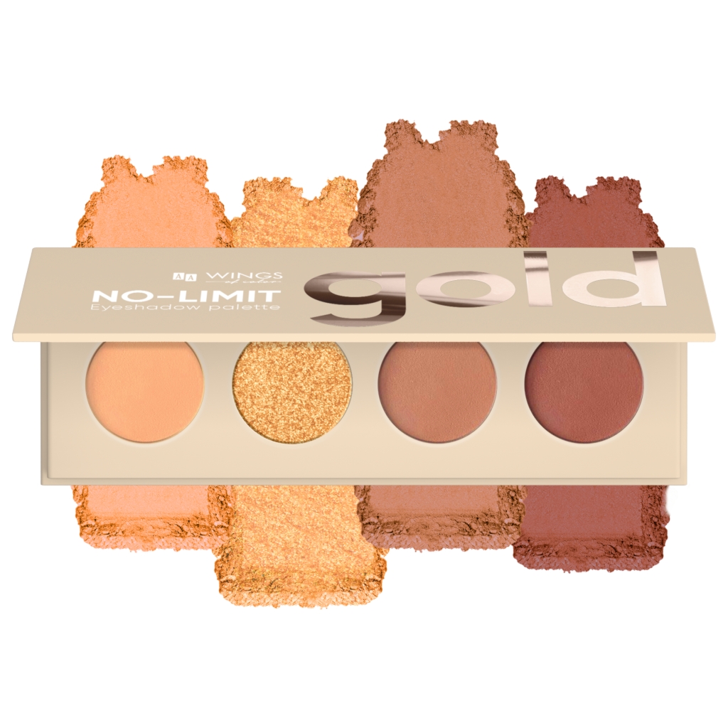 Oceanic AA WINGS OF COLOR No Limit Paleta Cieni Do Powiek Gold