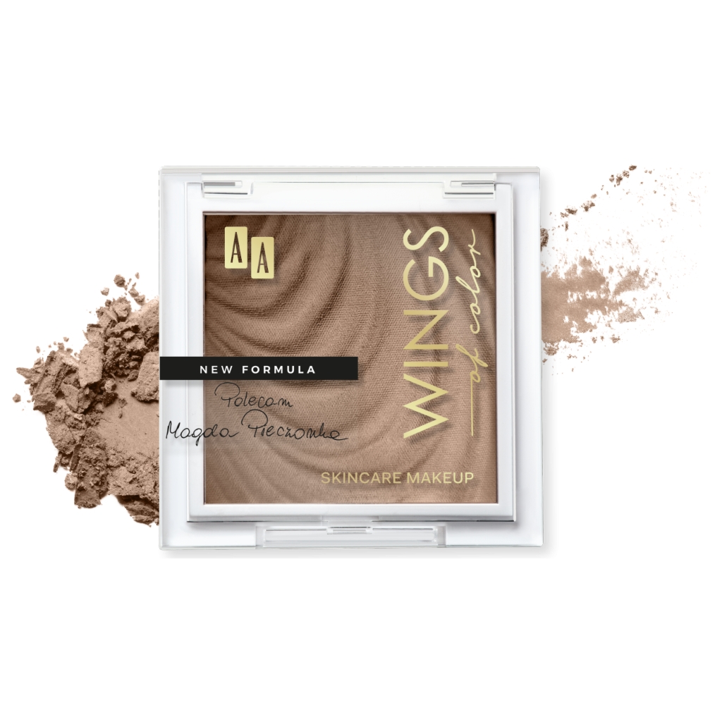 Oceanic AA WINGS OF COLOR Matte Bronze Matowy bronzer do konturowania twarzy 01 Soft Bronze