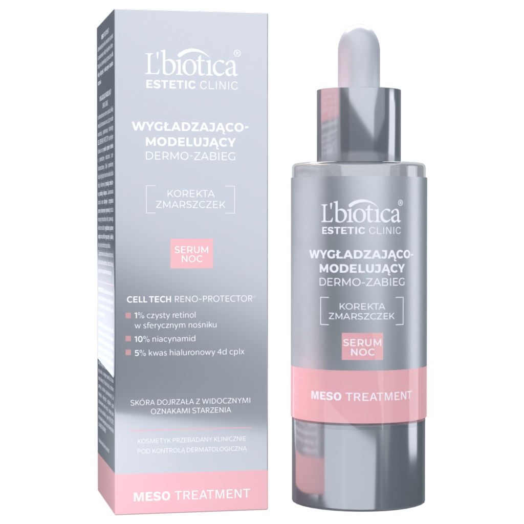 Oceanic L'BIOTICA Estetic Clinic MESO Treatment Wygładzająco-modelujący dermo zabieg serum noc