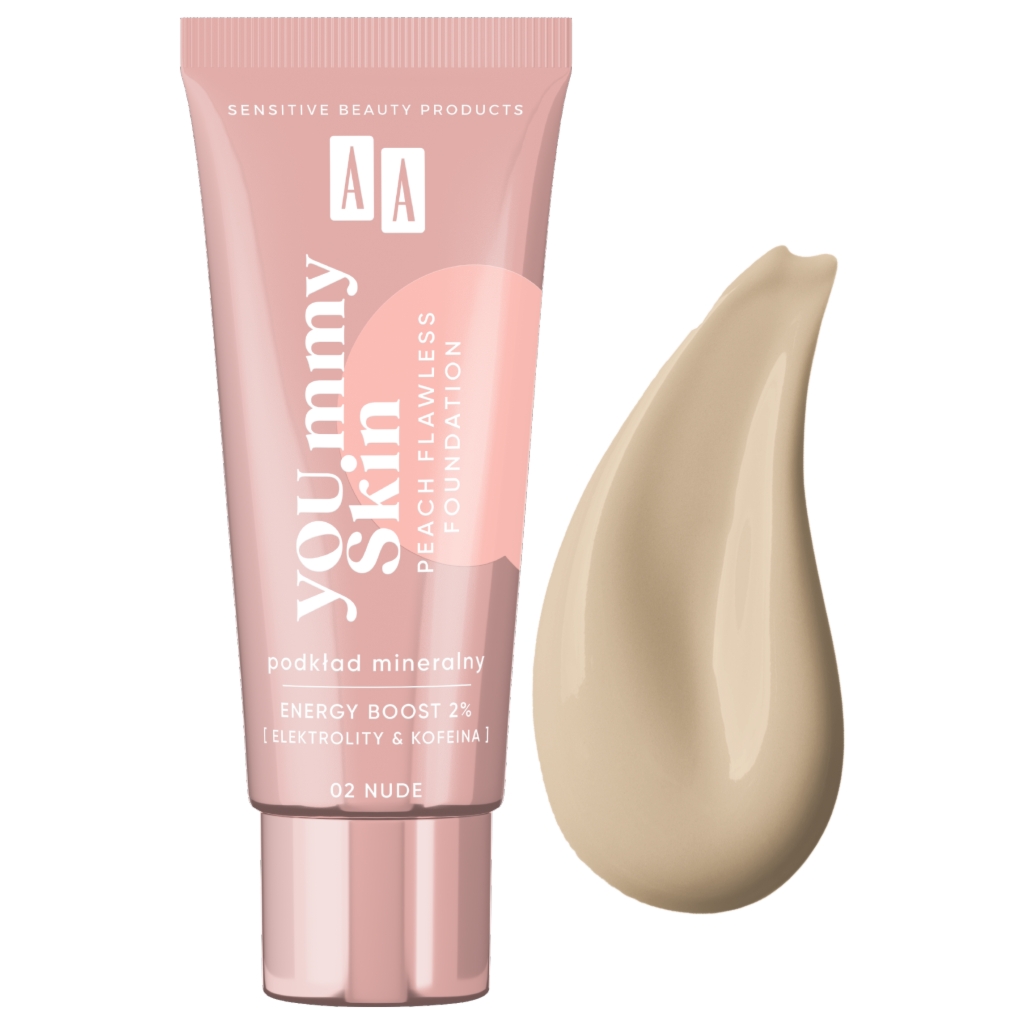 Oceanic AA YOU.mmy Skin Peach Flawless Foundation podkład mineralny 02 Nude
