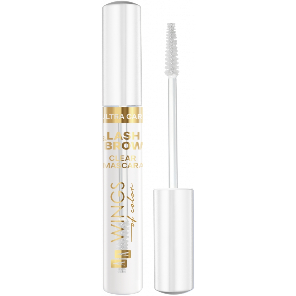 Oceanic AA WINGS OF COLOR Ultra Care Lash&Brow Clear Mascara Modelująca, Nabłyszczająca Mascara Do Rzęs i Brwi