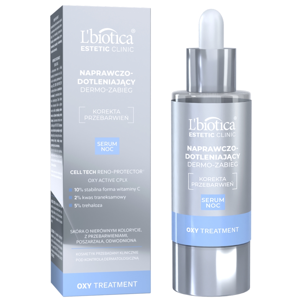 Oceanic L'BIOTICA Estetic Clinic OXY Treatment Naprawczo-dotleniający dermo zabieg serum noc