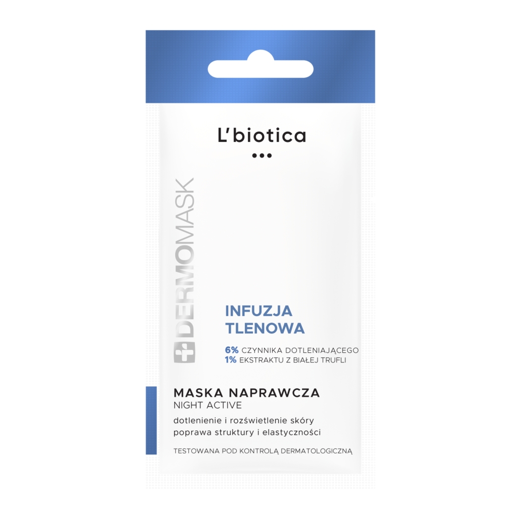 Oceanic L'BIOTICA Dermomask Night Active Infuzja Tlenowa