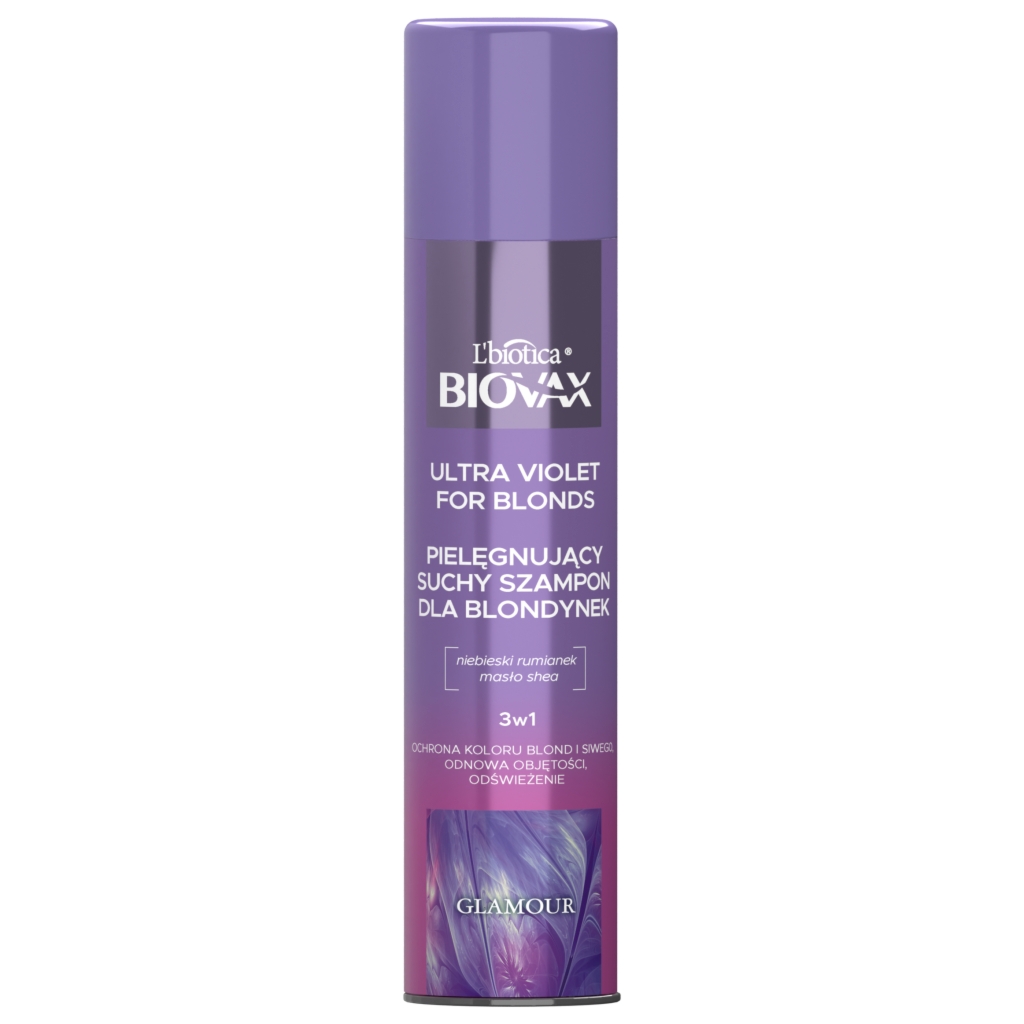 Oceanic BIOVAX Glamour Ultra Violet for Blond suchy szampon